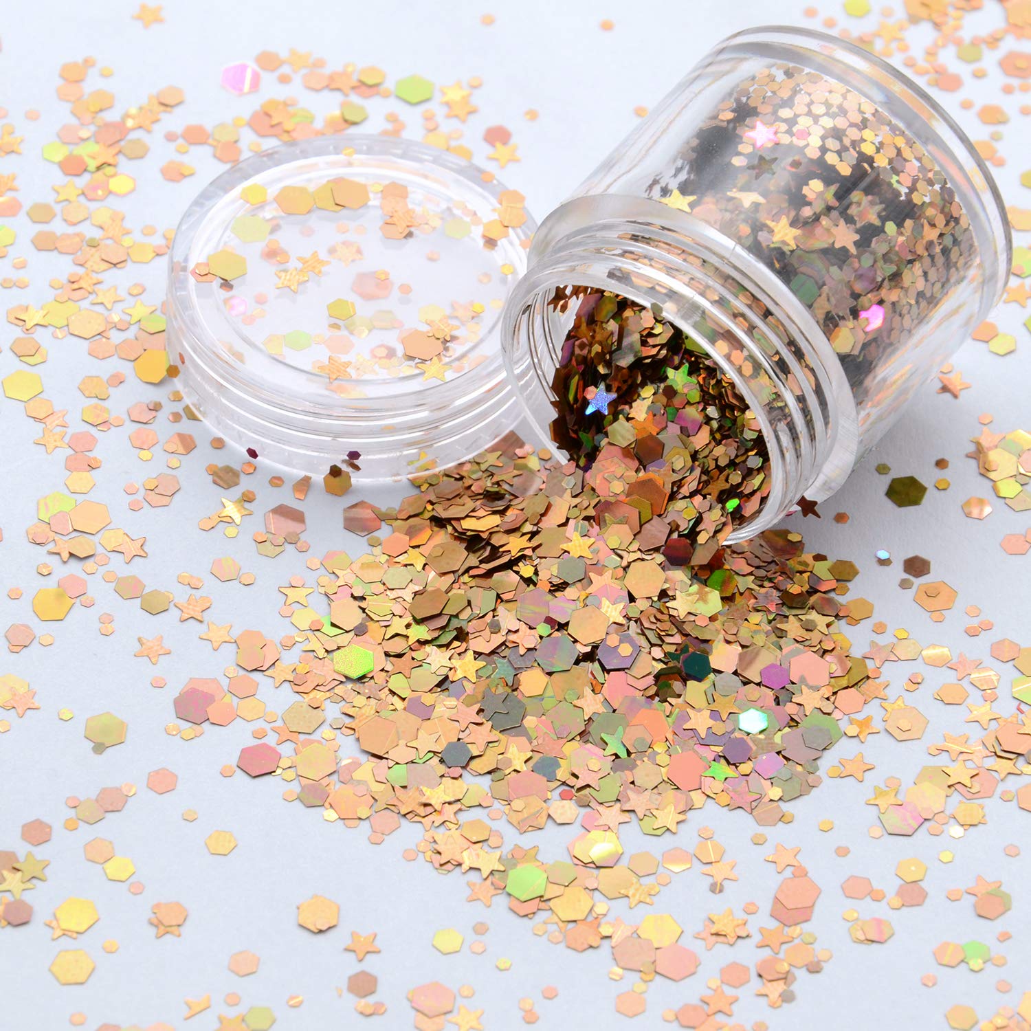 Holographic Chunky Glitter #2 - SYMPHONY GOLD 10g - Image 2