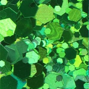 Holographic Chunky Glitter - GREEN 10g