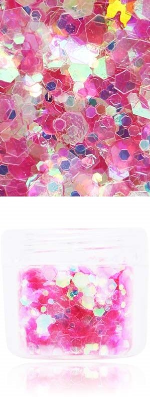 Holographic Chunky Glitter - IRIDESCENT PINK 10g