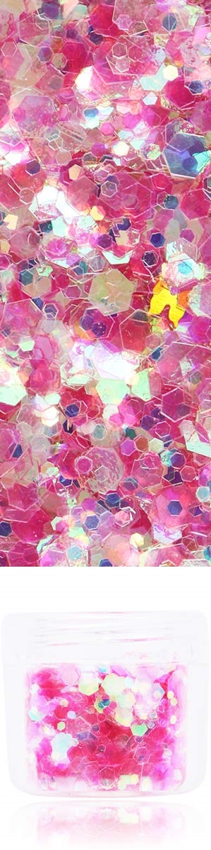 Holographic Chunky Glitter - IRIDESCENT PINK 10g