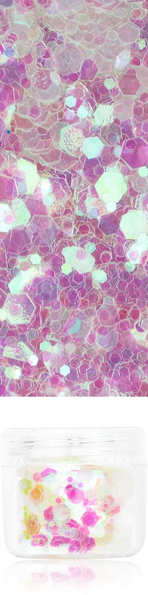 Holographic Chunky Glitter - IRIDESCENT WHITE 10g