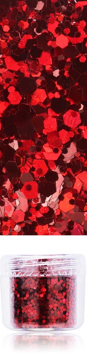 Holographic Chunky Glitter - RED 10g