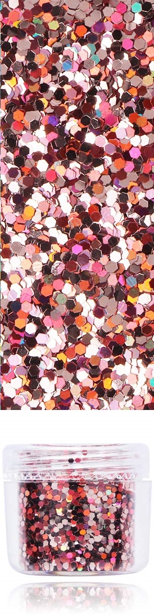 Holographic Chunky Glitter - MIX ROSE GOLD/CHAMPAGNE 10g