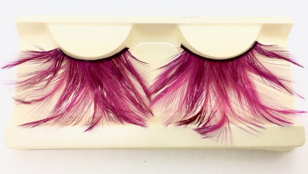 Long Feather Eyelash - MAGENTA