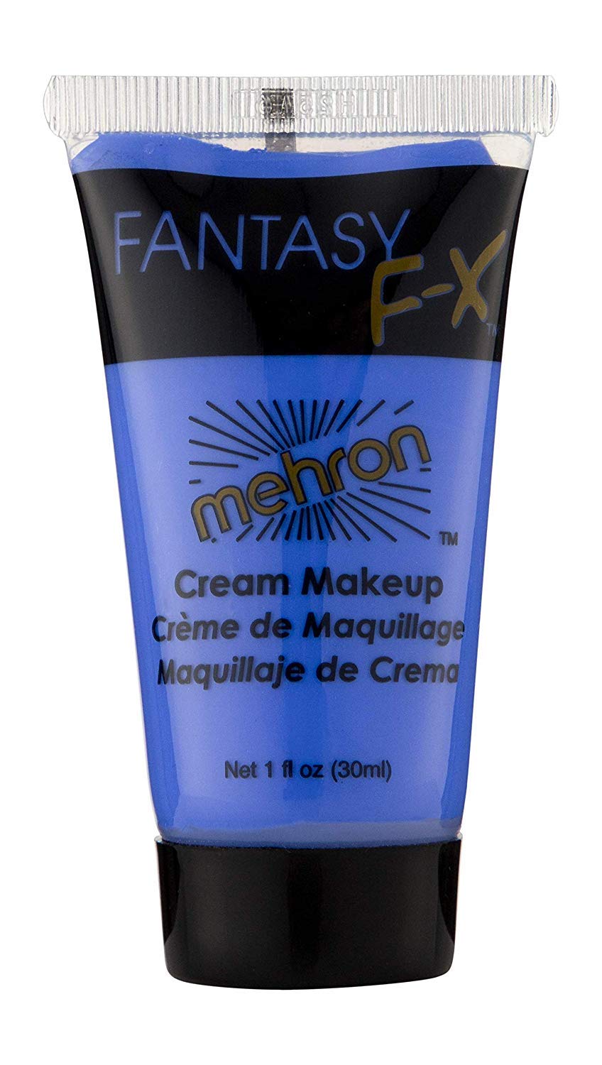 Face Paint - Mehron Makeup Fantasy F/X Water Based Face & Body Paint (1 Fl Oz) (BLUE) - Image 3