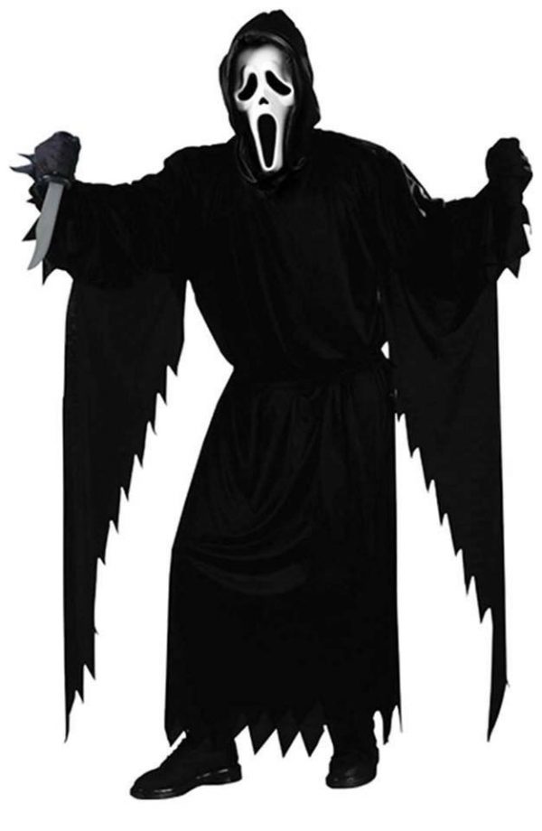 HALLOWEEN - Scream Ghost face Costume, Black SIZE: ADULT ONE SIZE - Image 2
