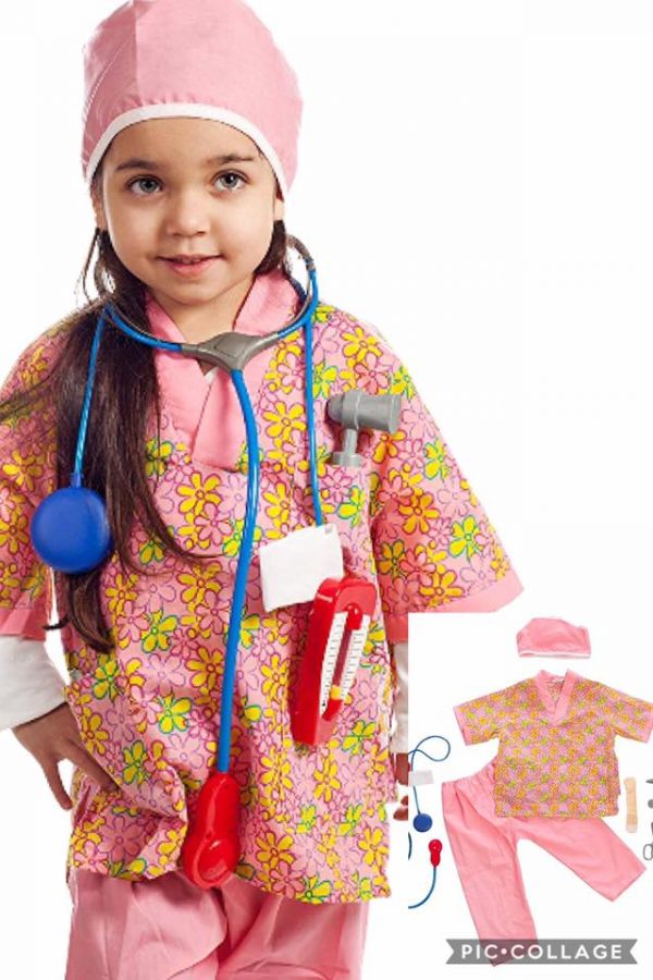 Career Day NURSE - CHILD Nurse costume set for kids SIZE 3-6YRS