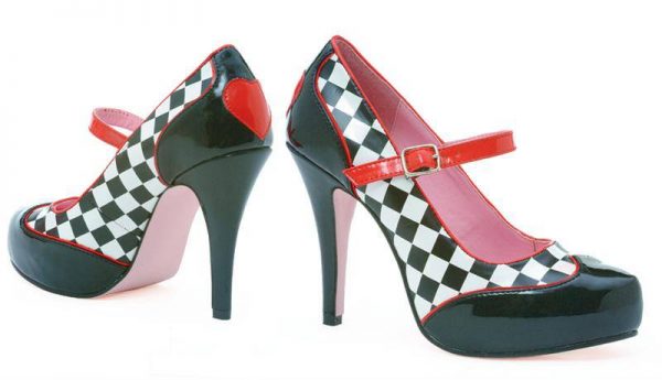 Checkered Mary Jane Pumps SIZE: 8