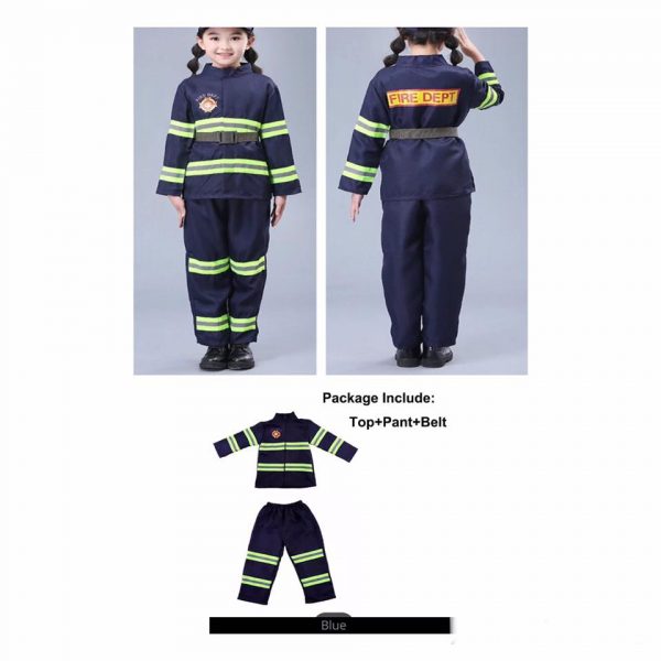 Career Day FIREFIGHTER - Boys Firefighter NAVY Costume Deluxe