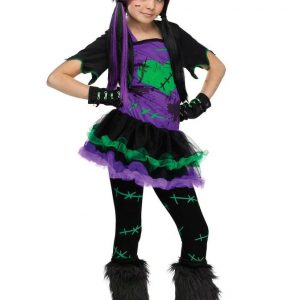 HALLOWEEN - Girls Funky Frankie Costume  SIZE:  LARGE