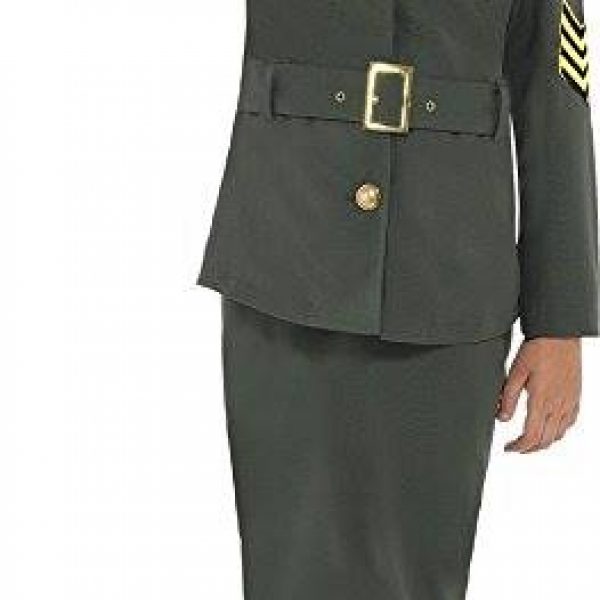 Career Day ARMY – Girls Green WW2 Army Girl Fancy Dress Costume