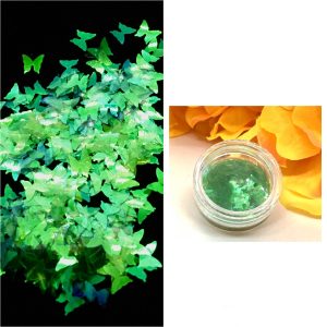 Holographic Sequin Butterfly Glitter – IRIDESCENT GREEN