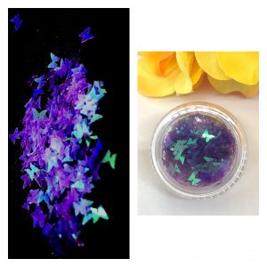 Holographic Sequin Butterfly Glitter – IRIDESCENT PURPLE