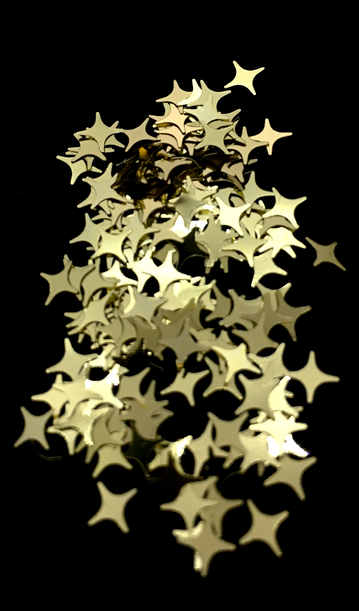 Holographic Sequin Laser Star Glitter – GOLD - Image 2