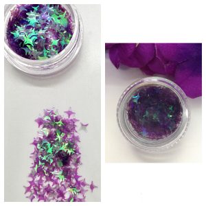 Holographic Sequin Laser Star Glitter – IRIDESCENT PURPLE