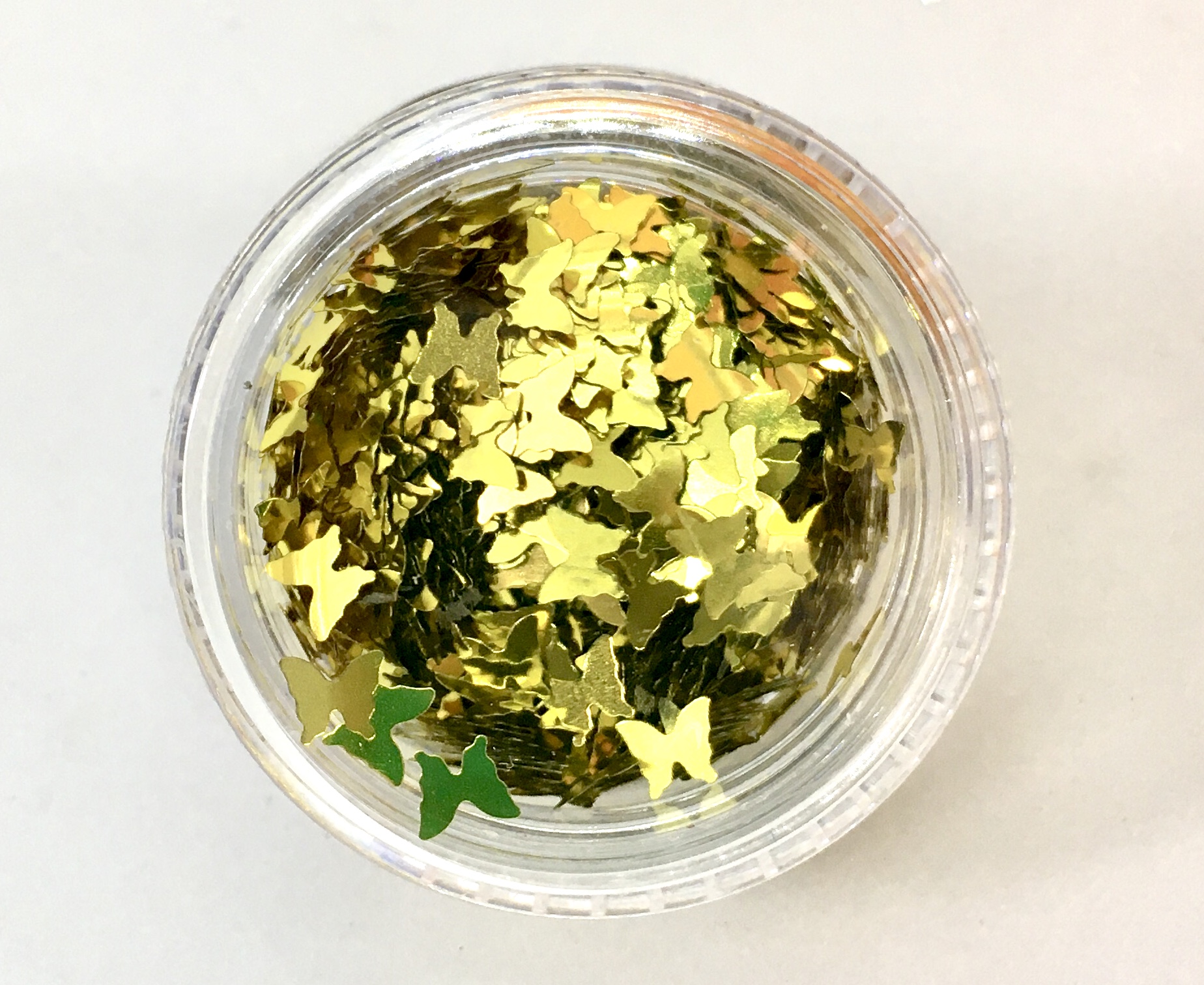 Holographic Sequin Butterfly Glitter – GOLD - Image 3