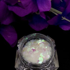 Holographic MIX Chunky Glitter - IRIDESCENT WHITE/LT PINK