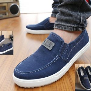 CANVAS - Spring slip-on men Canvas Sneakers SIZE: 8