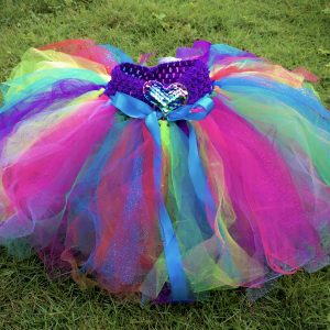CUSTOM MADE Child tutu – Toddler Colorful Sparkle Tutu