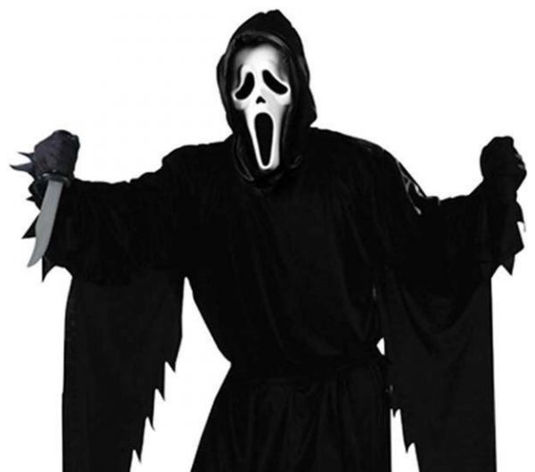 HALLOWEEN - Scream Ghost face Costume, Black SIZE: ADULT ONE SIZE