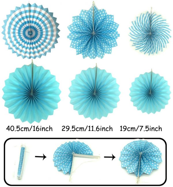 PARTY DECORATIONS - Happy Birthday Party Decoration - BLUE - Image 2