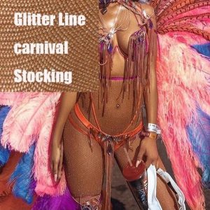 Fishnet Stockings GLITTER – CINNAMON