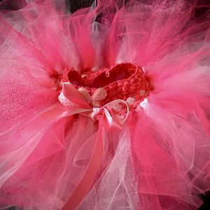 CUSTOM MADE Toddler Tutu – Pink/White Sparlke Tutu Skirt