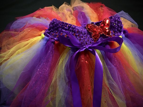 CUSTOM MADE Child tutu – Toddler Warm Bright Colorful Sparkle Tutu - Image 2