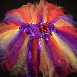 CUSTOM MADE Child tutu – Toddler Warm Bright Colorful Sparkle Tutu