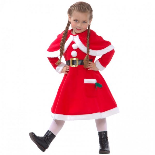 CHRISTMAS/NATIVITY COSTUMES - GIRLS - Mrs Claus/Santa’s Little Helper Christmas - Image 3