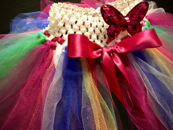 CUSTOM MADE Child tutu – Girls Soft Colorful Sparkle Tutu - Image 2