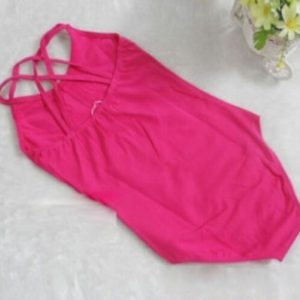 LEOTARD - HOT PINK Children Girl Kids Bodysuit Leotard Dancewear SIZE: