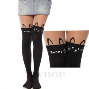 Tattoo Hosiery Stockings Tights - RABBIT BUNNY