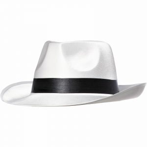 Fedora Hat - White Gangster Hat