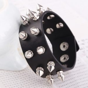 GOTHIC - Spike Leather Wristbands Cuffs