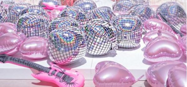 BALLOONS - Helium Balloons - 4D Disco Metallic Balloon 22" - LAZER SILVER - Image 3