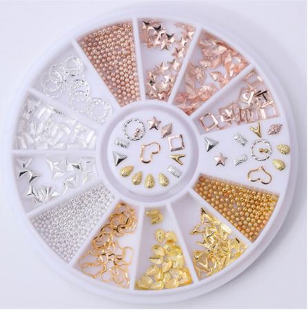 3D Nail Art Decoration Wheel Accessories  Pattern 4
