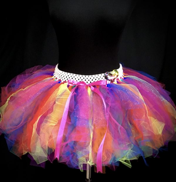 ADULT TUTU – CUSTOM MADE Adult Neon Colorful Sparkle tutu