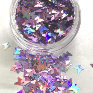 Holographic Sequin Butterfly Glitter – IRIDESCENT LILAC