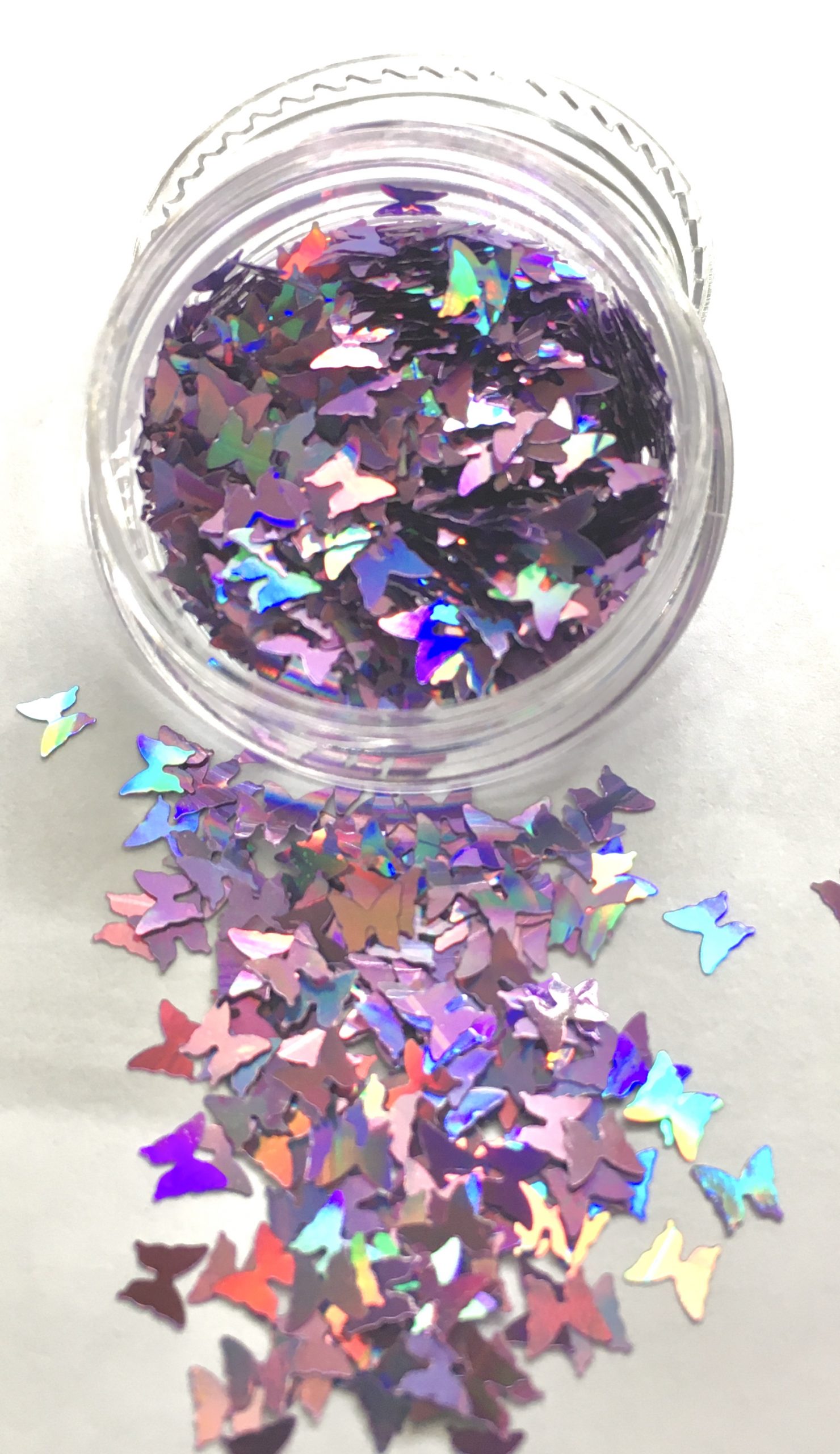Holographic Sequin Butterfly Glitter – IRIDESCENT LILAC