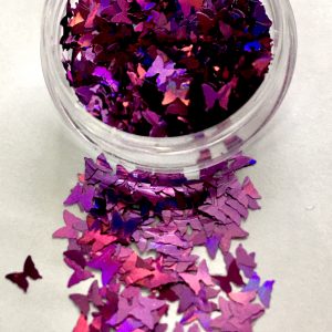 Holographic Sequin Butterfly Glitter – IRIDESCENT MAGENTA