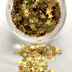 Holographic Sequin Star Glitter – GOLD - 2