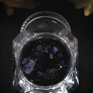 Holographic MIX Chunky Glitter - IRIDESCENT BLACK