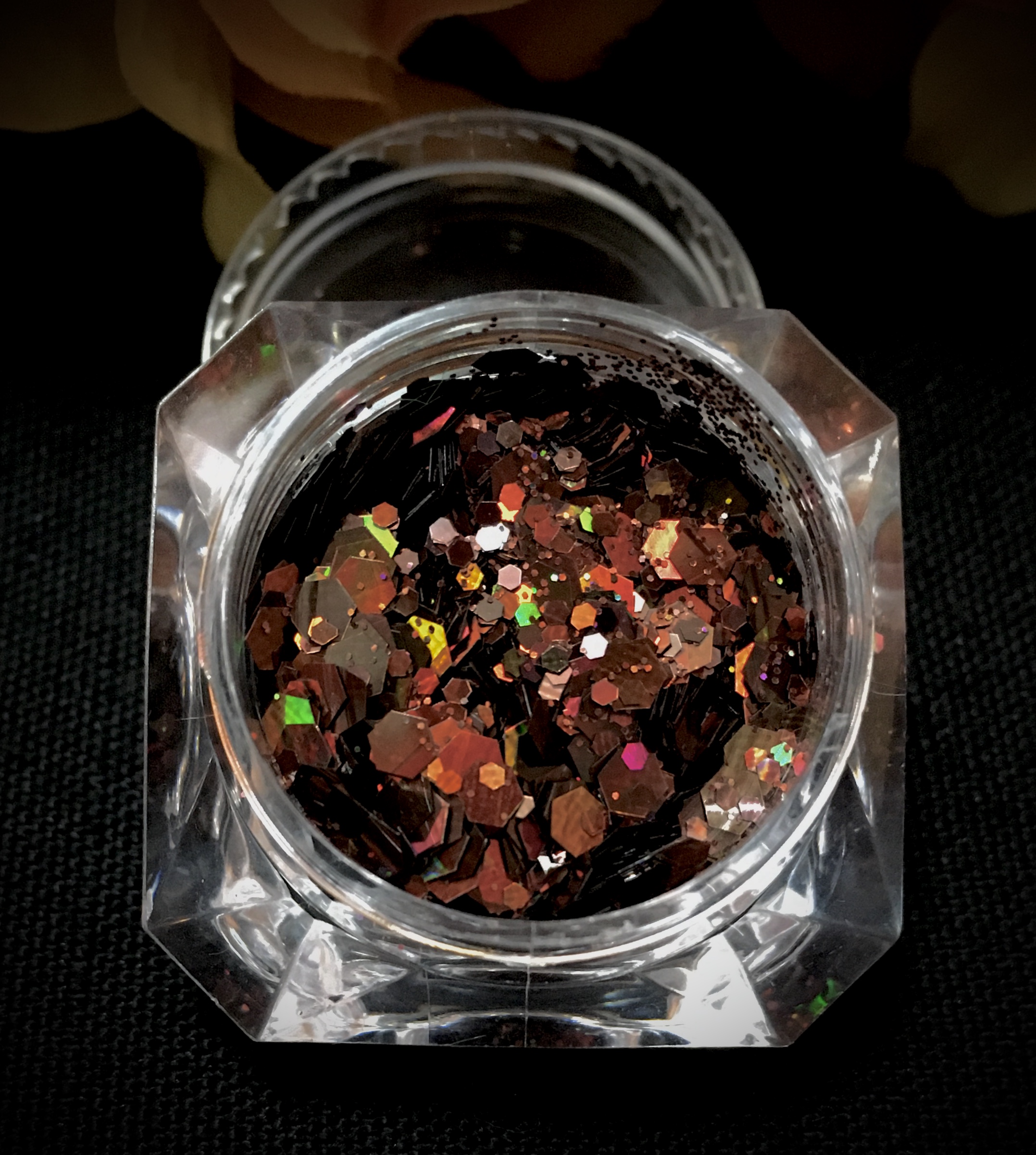 Holographic MIX Chunky Glitter - IRIDESCENT COFFEE