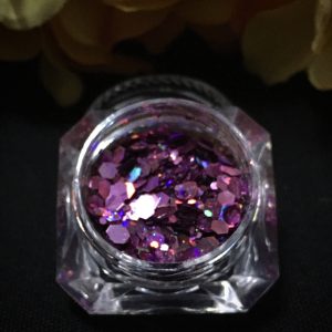 Holographic MIX Chunky Glitter - IRIDESCENT LT PINK