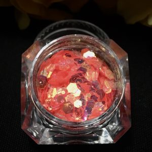 Holographic MIX Chunky Glitter - IRIDESCENT NEON ORANGE