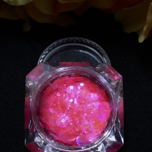 Holographic MIX Chunky Glitter - IRIDESCENT NEON PINK
