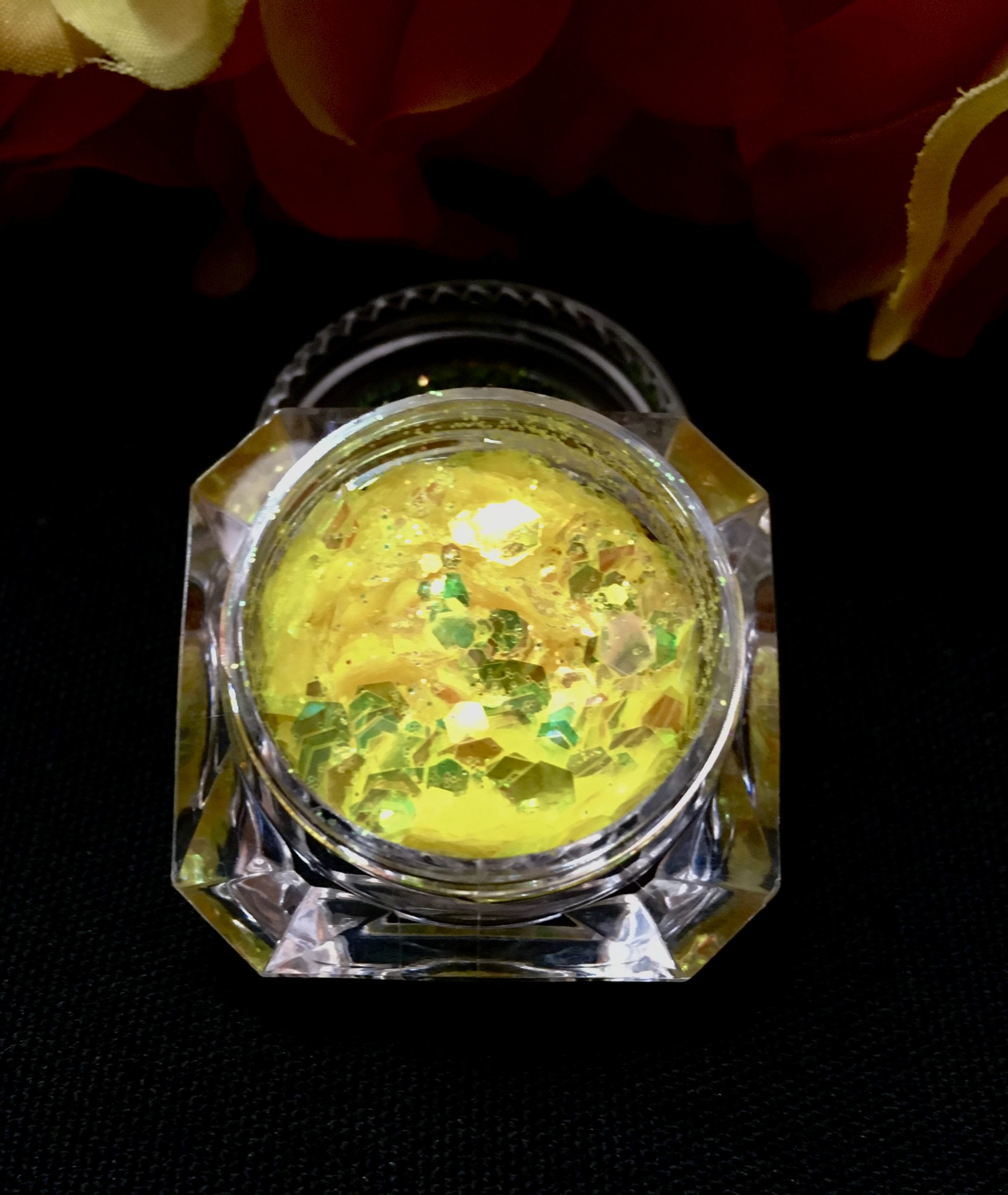 Holographic MIX Chunky Glitter - IRIDESCENT NEON YELLOW