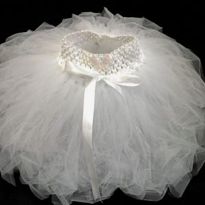 CUSTOM MADE Child tutu – Toddler White Sparkle Tutu Fits up to 3yrs