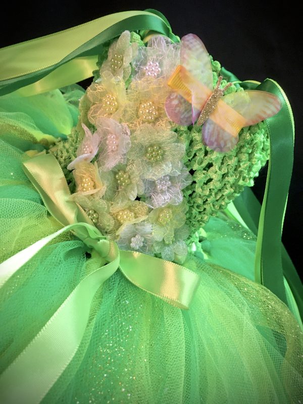 CUSTOM MADE Toddler Tutu Dress - Tinkerbell / Fairy  Sparkle Tutu Dress SIZE: 2yrs - Image 4